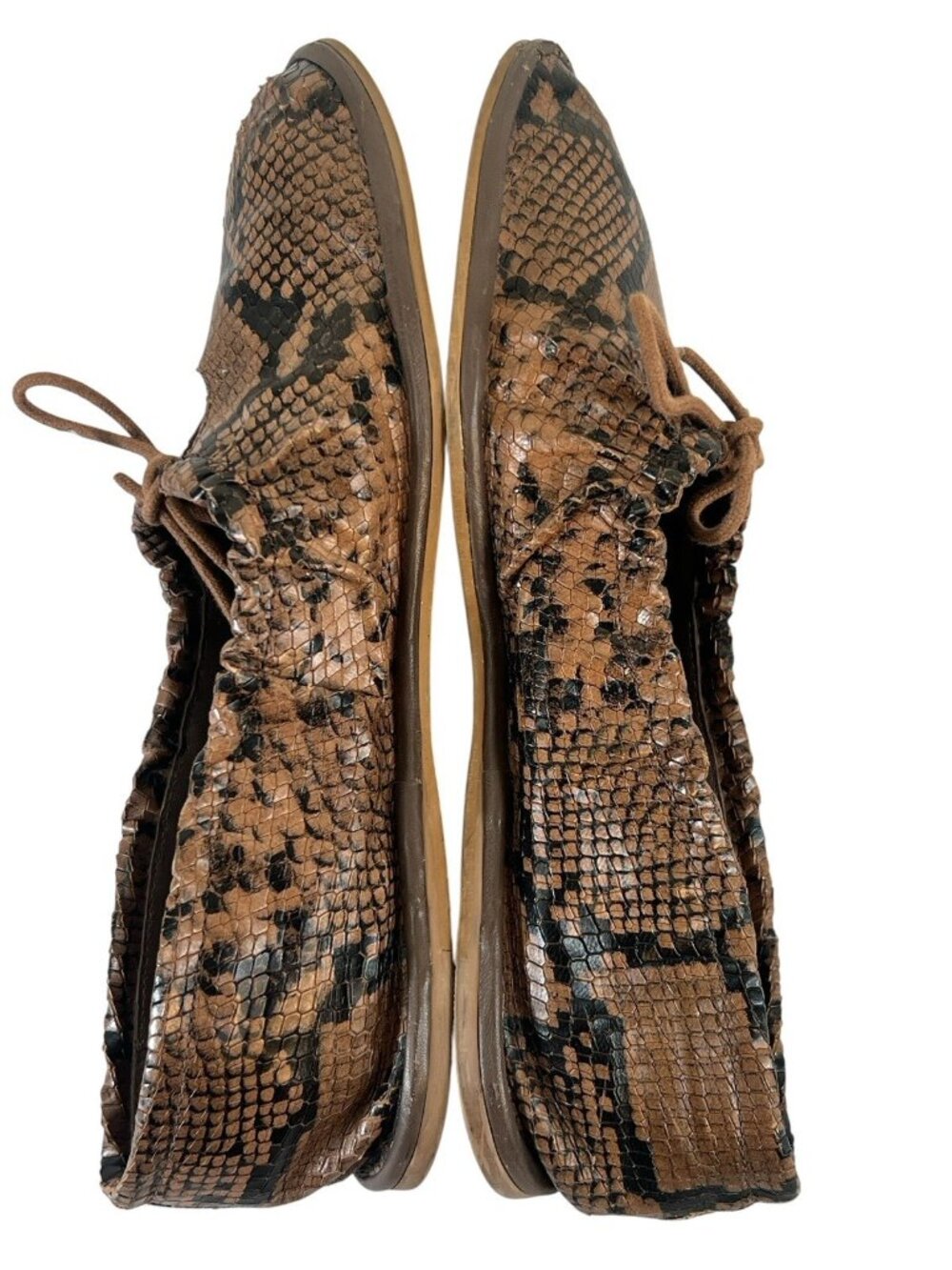Anthropologie Pilcro snake print flats sz 39/9 - Picture 2 of 7